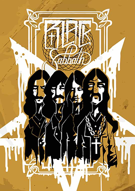 Black Sabbath Band Poster Art