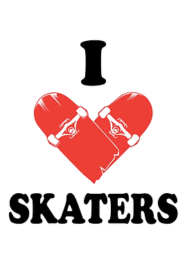 I Love Skaters Graphic