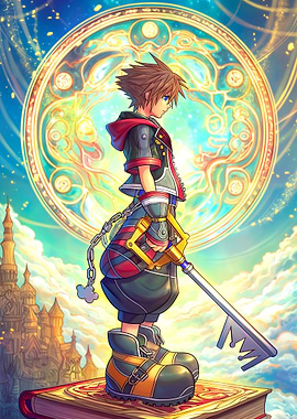 Kingdom Hearts Sora Digital Art