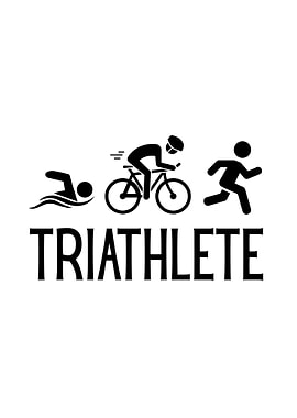 Triathlete Swim Bike Run