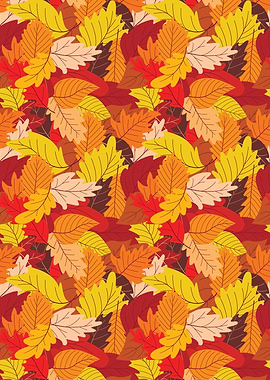 Autumn Leaves Seamless Pattern