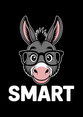 Smart Donkey Cartoon