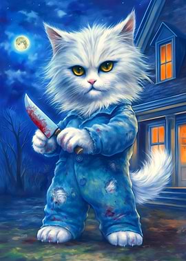 Halloween Cat Michael Myers