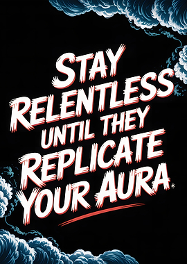 Stay Relentless Aura Motivation