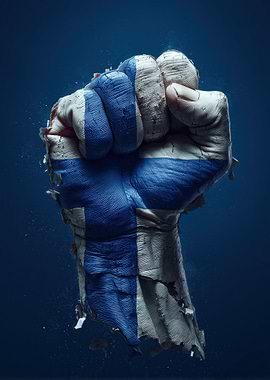 Finland Flag Fist