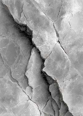 Gray Marble Texture with Cracks