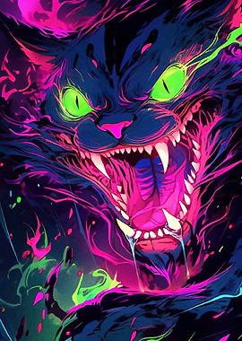 Neon Cat Rage