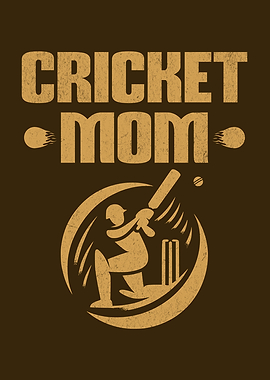 Cricket Mom Cricketer Son Cricket Enthusiast Mother