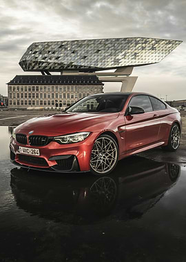 Red BMW M4 Coupe