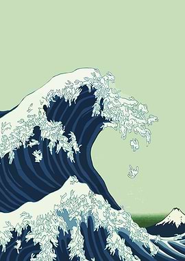 Rabbit Wave Art