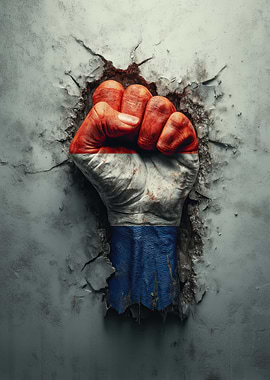 Netherlands Flag Fist
