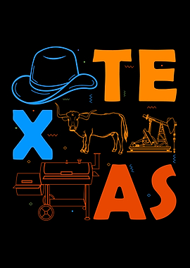Texas Lover Men BBQ Texas Souvenir Cowboy Texas
