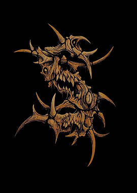 Abstract Skull sepultura