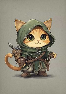 Cute Cat Archer