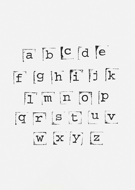 Typewriter Alphabet