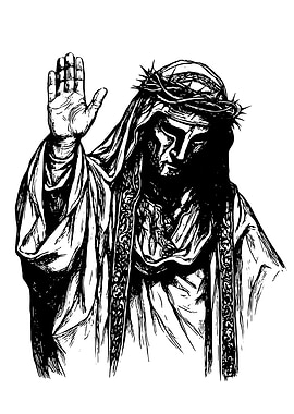 king baldwin Black and White Illustration