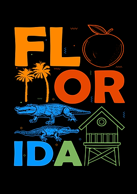 Florida Lover Men Florida Souvenir Women Alligator Florida