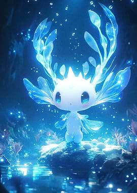 Glowing Axolotl Creature
