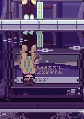 Lo-Fi Pixel-Art – Reflection After the Rain