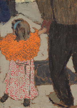 Child and Adult Oil Painting