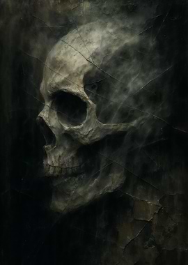 Gothic Dark Skull Art