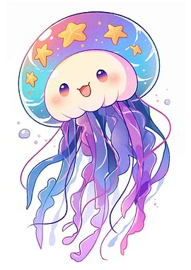 Cute Jellyfish Cartoon