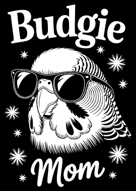 Budgie Mom with Sunglasses