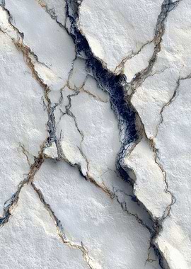 White Marble Texture with Dark Veins