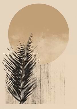 Minimalist Palm Leaf Asian