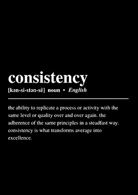 Consistency Definition on Black Background