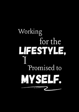 Lifestyle Promise Text Art