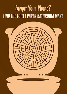 Funny Bathroom Maze Puzzle