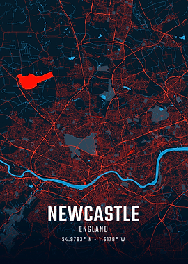 Newcastle City Map