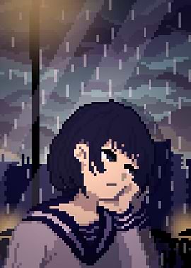 Lo-Fi Pixel-Art – Rain