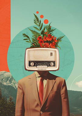 Radio Head Surreal Collage Art
