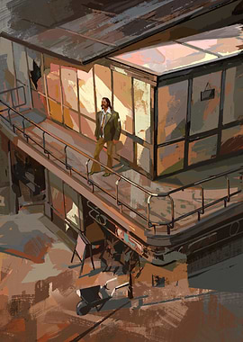 Revachol's Detective in Martinaise