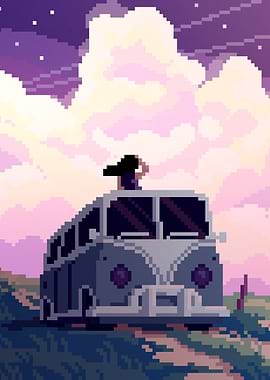 Lo-Fi Pixel-Art – Morning Clouds