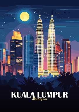 Kuala Lumpur Cityscape at Night