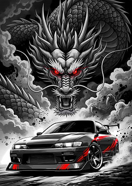 Anime Racing: Dragon's Shadow Sumi-e Drift
