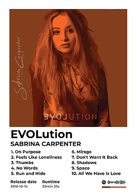 Sabrina Carpenter - EVOLution Album Cover