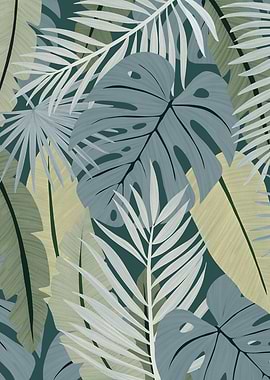 Tropical Leaves Pattern