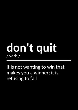 Don't Quit Inspirational Quote