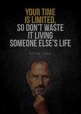 Steve Jobs Inspirational Quote Poster