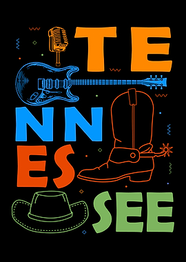 Tennessee Country Music Lover Souvenir Men Tennessee