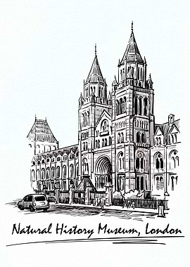 Natural History Museum, London Sketch