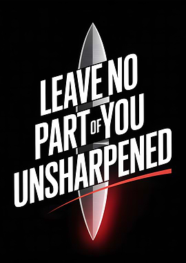 Leave No Part of You Unsharpened