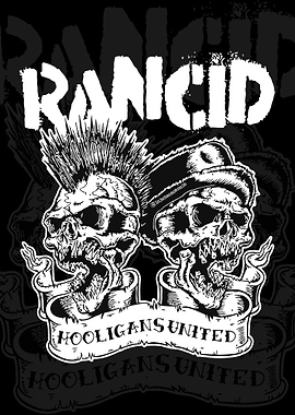 Rancid Hooligans United Skull Art