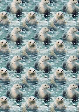 Seal Pattern in Water