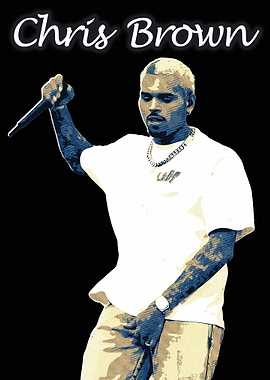 Chris Brown Retro art