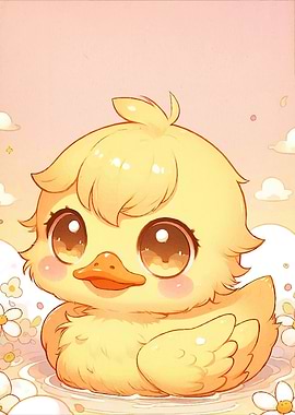 Cute Yellow Duckling